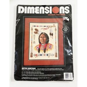 Dimensions Cross Stitch Kit Unisex OS Multicolor Native Heritage Vintage 3736